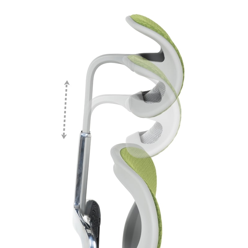 Ергономичен офис стол Ergohuman Elite 2 дамаска зелен-сива рамка